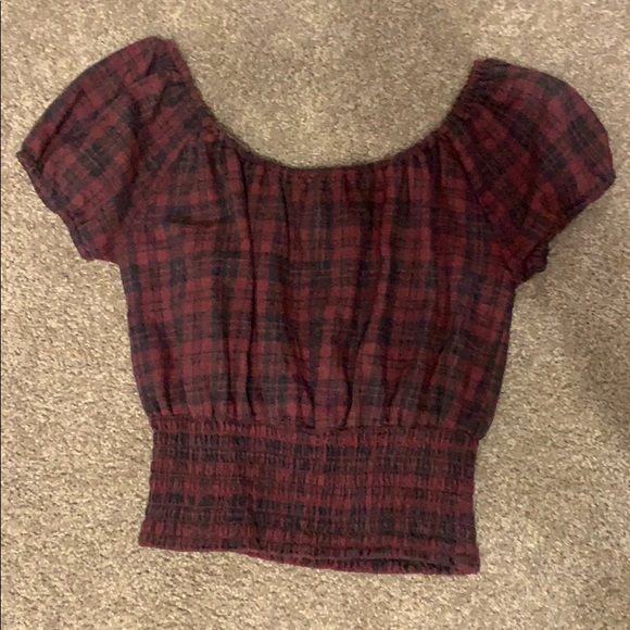 Aeropostale Plaid Crop - Picture 1 of 2